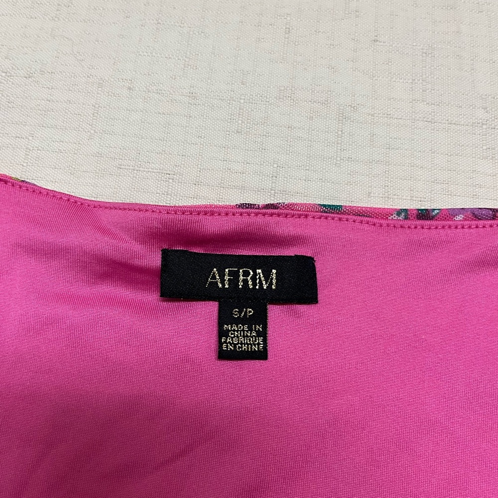 AFRM S pink Myla Corset Crop Top - Picture 5 of 13